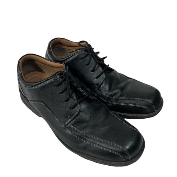 Men’s leather black dress shoes size 15M